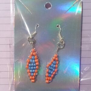 Colorful Beaded Drop Earrings